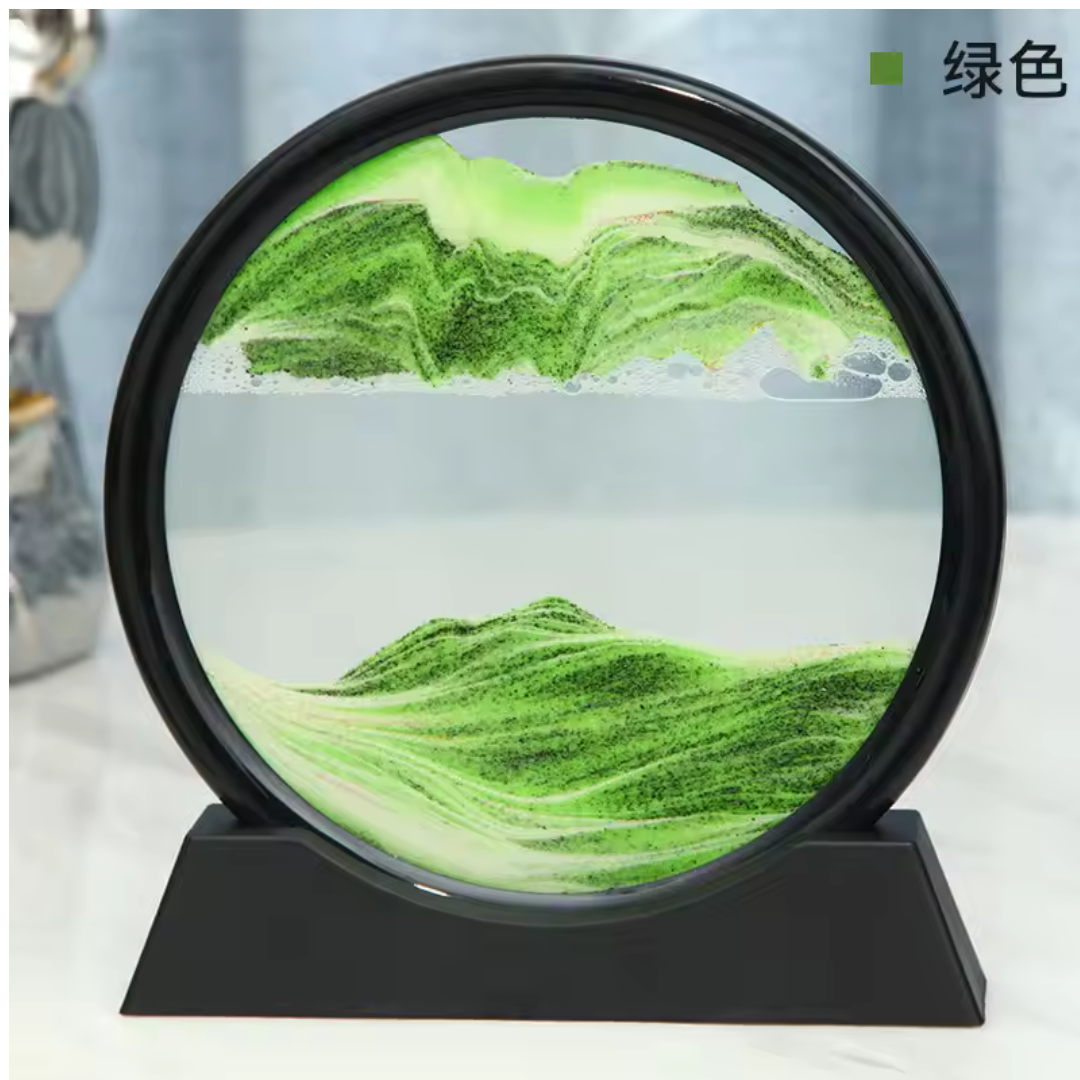 Reloj de arena redondo en 3D