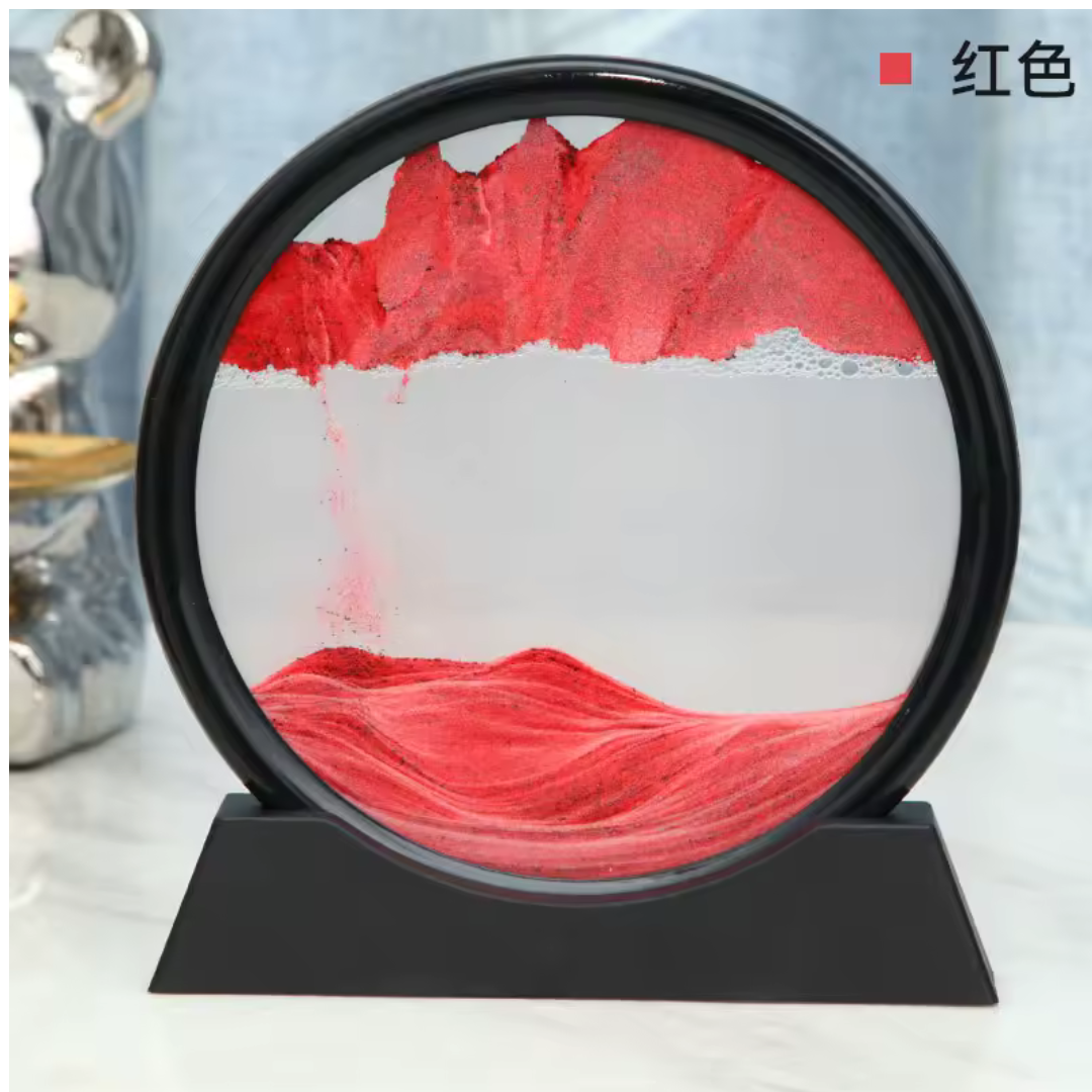 Reloj de arena redondo en 3D